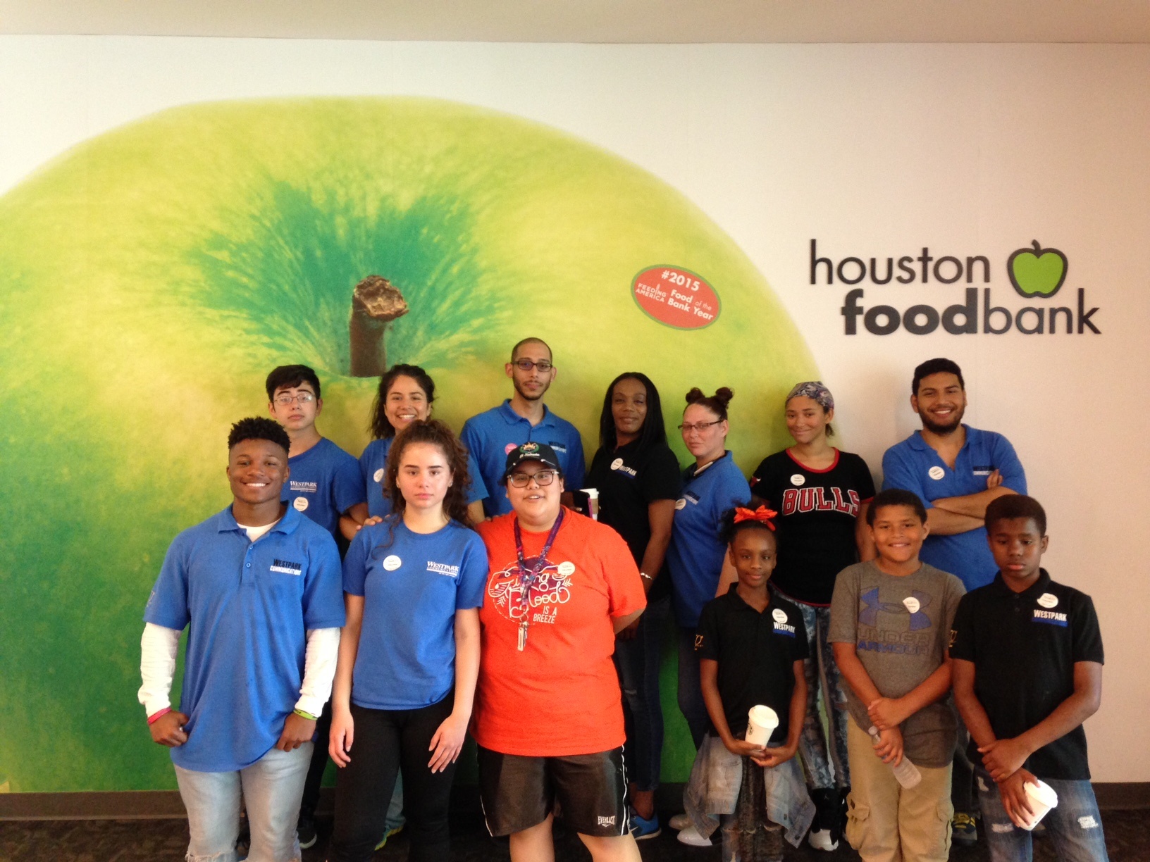 Houston Food Bank photo of Westpark Communications and Family