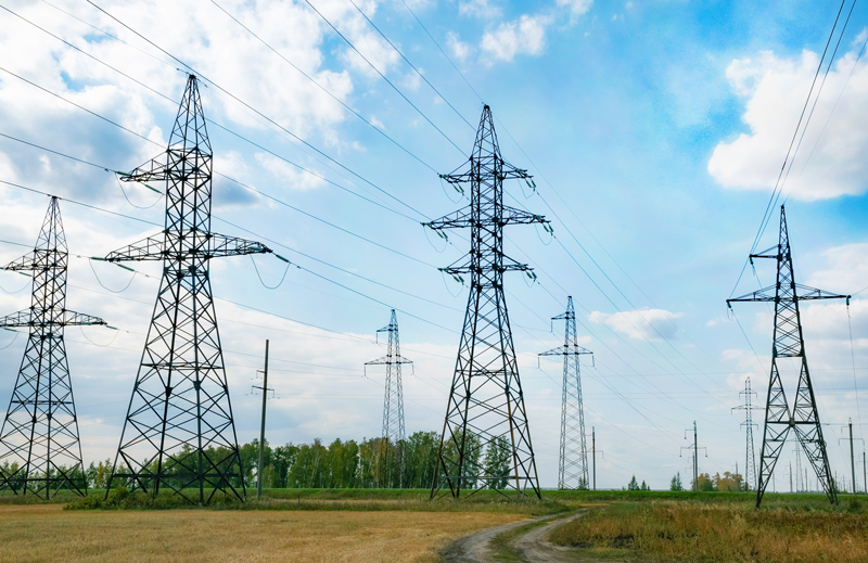 Westpark Communications Row of Electric Towers