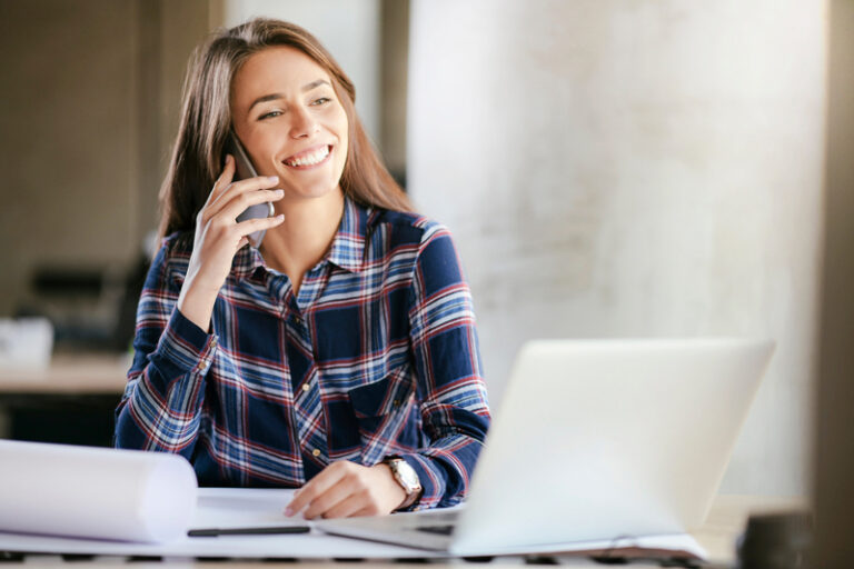 Westpark Communications Woman on Phone