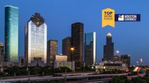 Top Workplaces Award Houston Skyline Background Resized