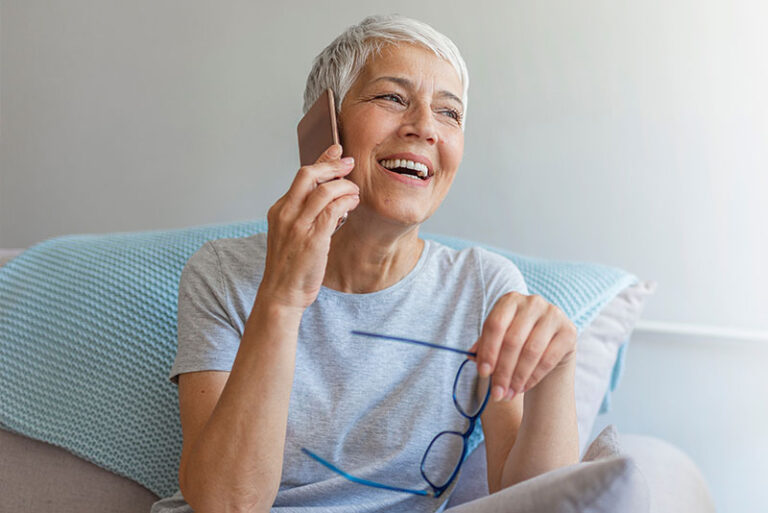 Westpark Communications Elderly Woman on Phone Call